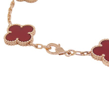 将图像加载到图库查看器中,Van Cleef & Arpels Vintage Alhambra 5 Motif BraceletVCARP7RP00 18K Pink Gold