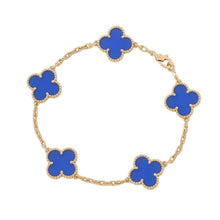 Load image into Gallery viewer, Van Cleef & Arpels Vintage Alhambra Bracelet 5 motifsVCARP34900 18K Yellow Gold