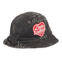 将图像加载到图库查看器中,LOUIS VUITTON Bonnet Denim LV MADE Size M NoirMP3244 Cotton100%