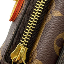 Load image into Gallery viewer, LOUIS VUITTON Striped Double Phone Pouch LV MADE NIGO RS BrownM81005 Monogram stripe