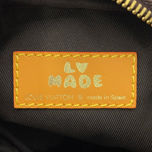 Load image into Gallery viewer, LOUIS VUITTON Striped Double Phone Pouch LV MADE NIGO RS BrownM81005 Monogram stripe
