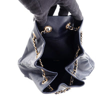 Load image into Gallery viewer, CHANEL Matelasse Drawstring Backpack NavyA94417 Lambskin