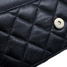 Load image into Gallery viewer, CHANEL Matelasse Flap ChainShoulder Phone Pouch BlackAP2096 Caviar Leather