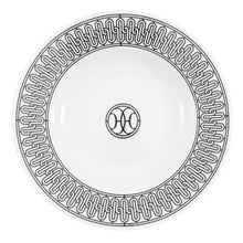 Load image into Gallery viewer, HERMES H Deco Soup Plates (Set of 2) White/BlackP037013P Porcelain Size 8.7"