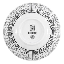 Load image into Gallery viewer, HERMES H Deco Bowls (Set of 2) White/BlackP037084P Porcelain Size 12.5 cm
