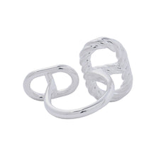 Load image into Gallery viewer, HERMES Chaine d'Ancre Alea II Torsade Ring Size 53/#13H126635B SV925