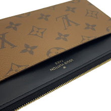 将图像加载到图库查看器中,LOUIS VUITTON Slim purse NoirM80390 Monogram Reverse Canvas
