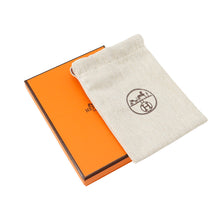 Load image into Gallery viewer, HERMES Col H Earrings Gray Swift Leather Metal