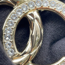 Load image into Gallery viewer, CHANEL CC Logo Necklace GoldAB1456 Metal Rhinestone