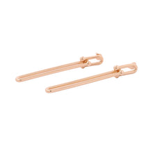 Load image into Gallery viewer, TIFFANY&Co. HardWear Double Long Link Earrings63364282 18K Pink Gold