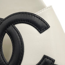 Load image into Gallery viewer, CHANEL CC Logo Mules White/BlackG47260 Lambskin Size 38C