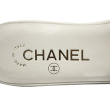 Load image into Gallery viewer, CHANEL CC Logo Mules White/BlackG47260 Lambskin Size 38C