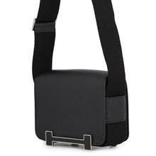 将图像加载到图库查看器中,HERMES Geta Black Chevre Myzore Goatskin