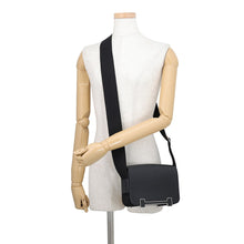 将图像加载到图库查看器中,HERMES Geta Black Chevre Myzore Goatskin