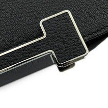 将图像加载到图库查看器中,HERMES Geta Black Chevre Myzore Goatskin