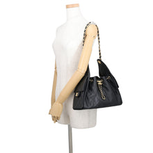 将图像加载到图库查看器中,CHANEL CHANEL25 ChainShoulder Bag BlackAS5293 Caviar Leather Size Small