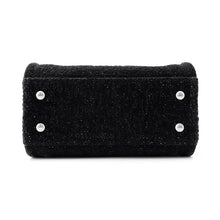 将图像加载到图库查看器中,CHANEL Deauville2wayHandbag BlackA86374 Lame Tweed Leather Size Mini