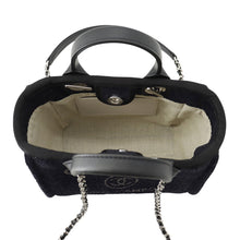 Load image into Gallery viewer, CHANEL Deauville2wayHandbag BlackA86374 Lame Tweed Leather Size Mini