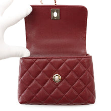 Load image into Gallery viewer, CHANEL Coco Handle 2-way Handbag BordeauxAP4244 Caviar Leather Size Mini mini