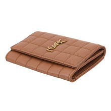 将图像加载到图库查看器中,SAINT LAURENT PARIS Compact Card Holder Brown742430AABVP2536 Lambskin