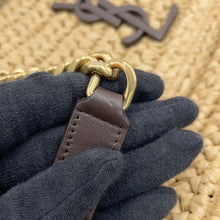 将图像加载到图库查看器中,SAINT LAURENT PARIS Niki ChainShoulder Bag Brown620329 Raffia Leather