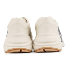 将图像加载到图库查看器中,GUCCI Sneakers RHYTON 25 Ivory663339 Leather Size 13