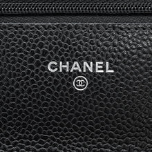 将图像加载到图库查看器中,CHANEL Classic Matelasse Chain Shoulder Wallet BlackAP0250 Caviar Leather