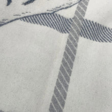 Load image into Gallery viewer, HERMES Plaid Jacquard "Tigre Altai 2" PearlH103725M 06 Wool90% Cashmere10%