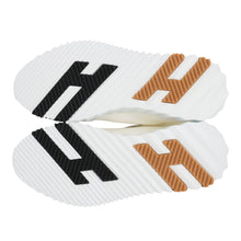 将图像加载到图库查看器中,HERMES Bounce Sneakers White Mesh・Graphic Chevre Velour Size 36.5