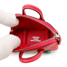 将图像加载到图库查看器中,HERMES Bolide On-Wheel Bag Charm Rose Extreme/Vert Vertigo Chevre Myzore Goatskin