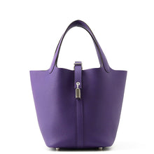 Load image into Gallery viewer, HERMES Picotin Lock Purple Taurillon Clemence Size PM