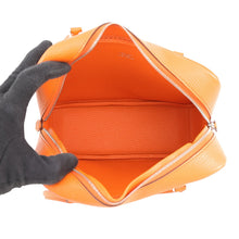 Load image into Gallery viewer, HERMES Plume Orange Chevre Myzore Goatskin Size Mini
