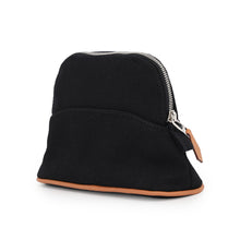 Load image into Gallery viewer, HERMES BolidePouch Black Cotton100% Size Mini mini