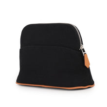将图像加载到图库查看器中,HERMES BolidePouch Black Cotton100% Size Mini