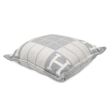 Load image into Gallery viewer, HERMES Avalon III Cushion Ecru Gris Claire Wool90% Cashmere10% Size PM