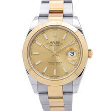 Load image into Gallery viewer, ROLEX Datejust Stainless Steel K18YG Champagne Dial126303