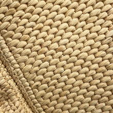 将图像加载到图库查看器中,LOEWE Font 2WAY Tote Bag Beige/BlackALF1B59X25 Raffia Leather Size Small