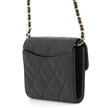 Load image into Gallery viewer, CHANEL Mini Chain Wallet Card Holder BlackAP0238-B10583-C3906 Caviar Leather