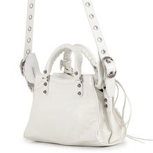 Load image into Gallery viewer, BALENCIAGA Neo Cagoule 2way Bag White700940 Arena Lambskin Size XS