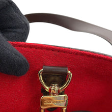 将图像加载到图库查看器中,LOUIS VUITTON Hampstead RedN51204 Damier Ebene Canvas Size MM