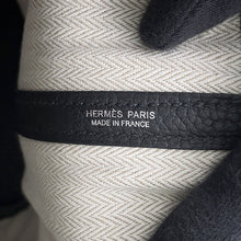 将图像加载到图库查看器中,HERMES Garden Party Black Togo Leather Size TPM
