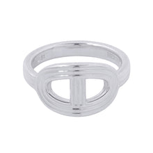将图像加载到图库查看器中,HERMES Chaine d'Ancre24 Ring Size 51/#11 Silver SV925