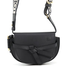 Load image into Gallery viewer, LOEWE Gate Dual Shoulder Bag BlackA650N46X13 1100 Leather Size Mini