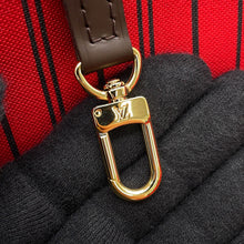 将图像加载到图库查看器中,LOUIS VUITTON Neverfull RedN41359 Damier Ebene Canvas Size PM