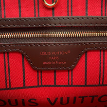 将图像加载到图库查看器中,LOUIS VUITTON Neverfull RedN41359 Damier Ebene Canvas Size PM