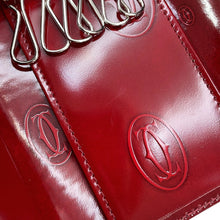 将图像加载到图库查看器中,CARTIER Happy Birthday Key Case BordeauxL3000929 Patent Leather