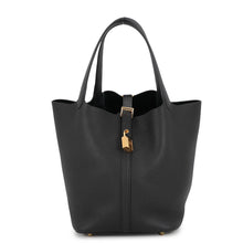 Load image into Gallery viewer, HERMES Picotin Lock Black Taurillon Clemence Size MM