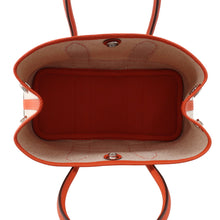 将图像加载到图库查看器中,HERMES Neo Garden Ecru/Capucines Toile H Negonda Leather Size 23