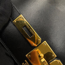 将图像加载到图库查看器中,HERMES Kelly Sellier Black Box Calf Leather Size 32
