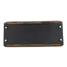 Load image into Gallery viewer, HERMES Kelly Sellier Black/Orange/Green Vibrato Gulliver Size 28